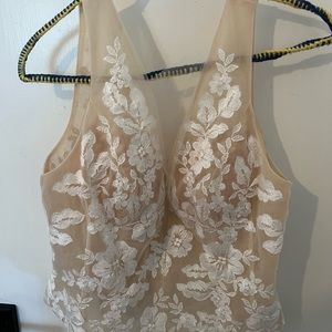 NWT BHLDN Anthropologie Bridal Jenny Yoo Marian Top SZ12